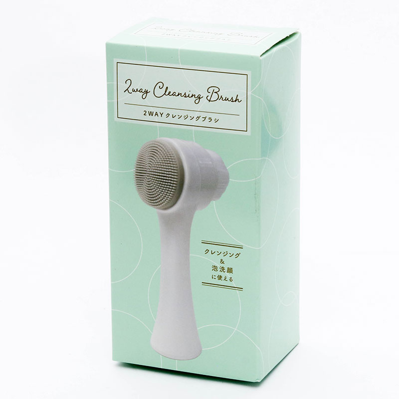 Cọ rửa mặt massage 2 đầu silicone 3D làm sạch sâu, tẩy da chết thương hiệu LOMAN