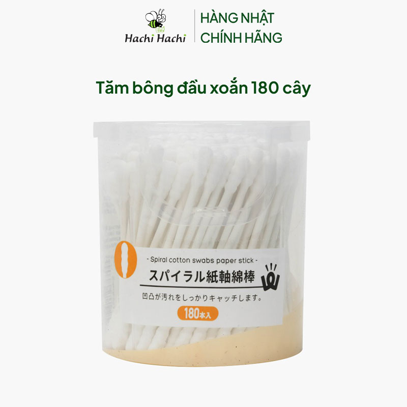 Tăm bông đầu xoắn 180 cây thương hiệu WATTS