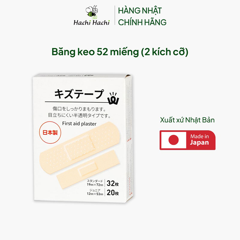 Băng keo 52 miếng (2 kích cỡ) thương hiệu WATTS