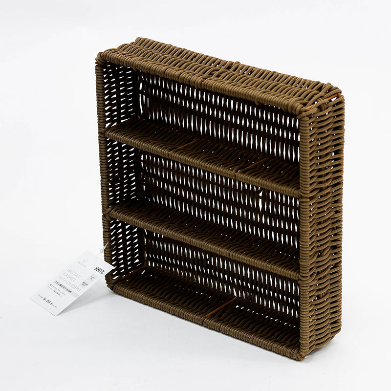 Khay đựng vật dụng chia ngăn giả mây 3 ngăn 26x25.5cm thương hiệu WATTS