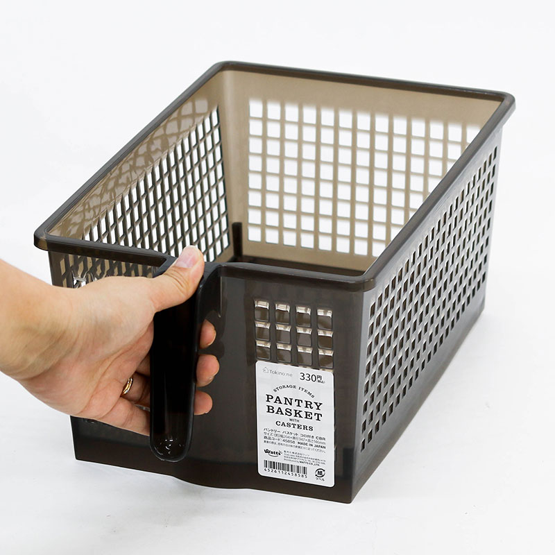Rổ nhựa đựng vật dụng Nhật Bản có tay cầm, bánh xe 20.4x34.7cm thương hiệu WATTS