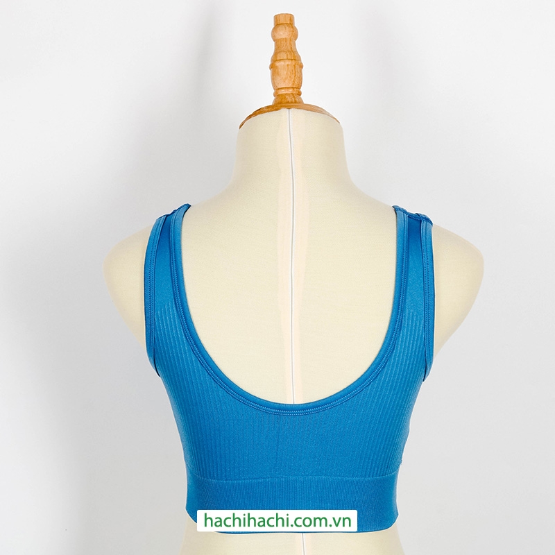 Áo bra tập gym size M (vòng ngực 79 - 87cm) (Xanh) thương hiệu WATTS