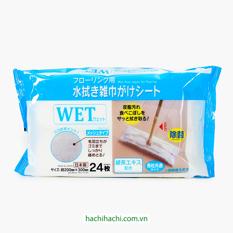 Khăn ướt lau sàn kháng khuẩn 24 tờ 20x30cm