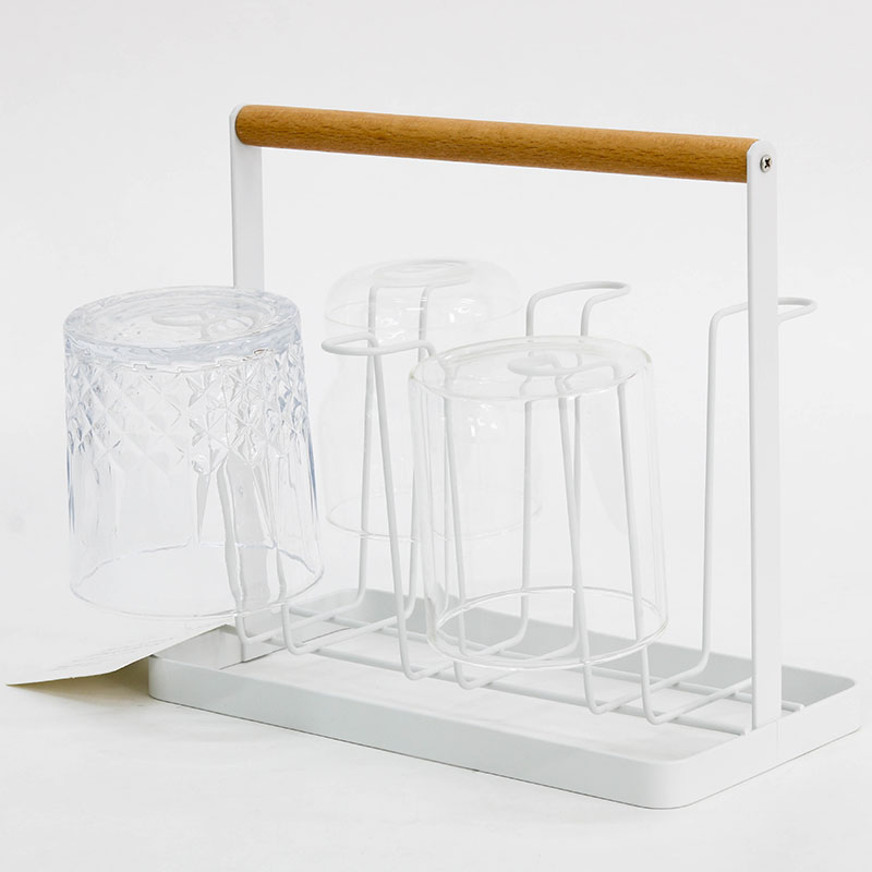 Giá úp ly 6 nhánh có quai xách gỗ 22.6x11.5cm thương hiệu WATTS