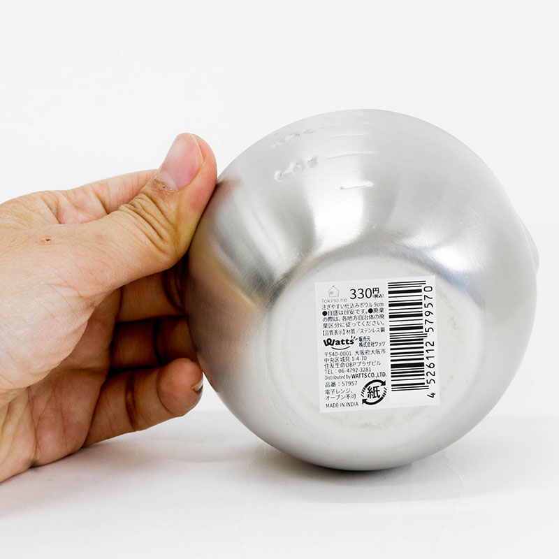 Chén inox đong định lượng có miệng rót 200ml thương hiệu WATTS