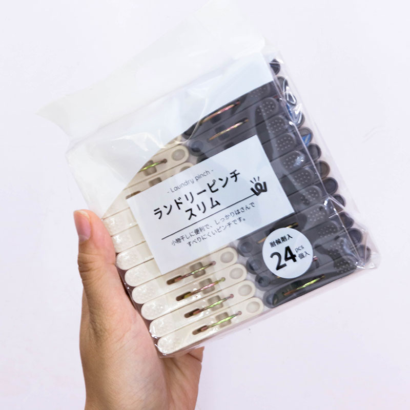 Kẹp quần áo 24 cái (Loại mảnh gọn gàng) thương hiệu WATTS