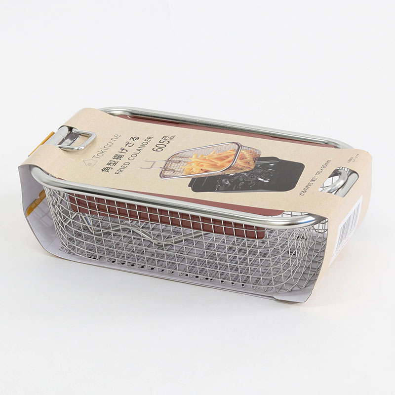 Rổ chiên nhúng ngập dầu inox có quai cầm gấp gọn 17x9cm thương hiệu WAHEI FREIZ