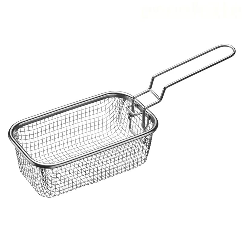 Rổ chiên nhúng ngập dầu inox có quai cầm gấp gọn 17x9cm thương hiệu WAHEI FREIZ