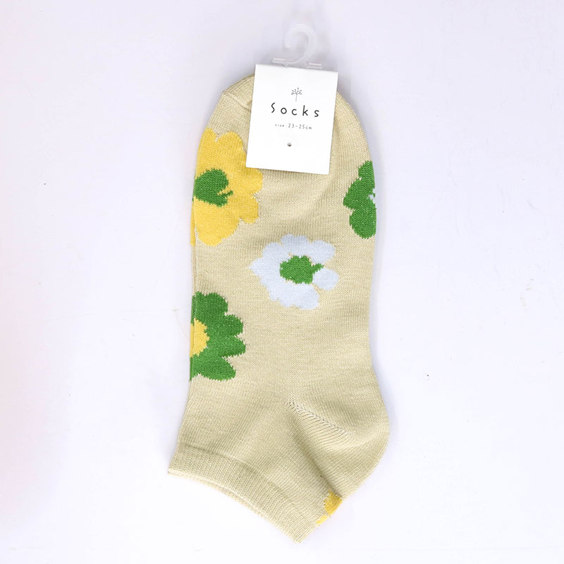 Vớ nữ cổ ngắn hình hoa 23-25cm (Nhiều mẫu)-Giao mẫu ngẫu nhiên thương hiệu 