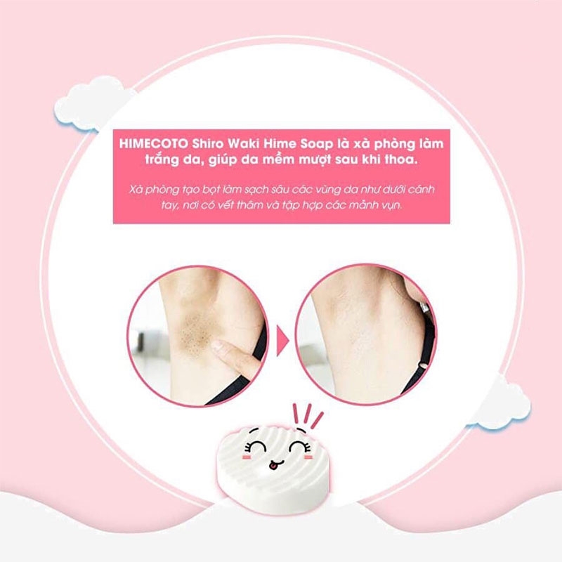 Xà phòng làm mờ thâm nách Himecoto 100g thương hiệu 