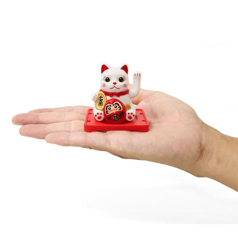 Mèo vẫy tay trang trí & Daruma may mắn Solar năng lượng mặt trời thương hiệu KANEWAKA
