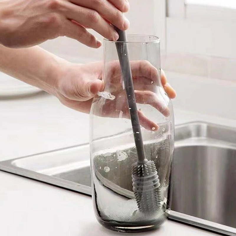 Cây chùi rửa bình, ly tách silicone 33.5cm thương hiệu KARINPIA