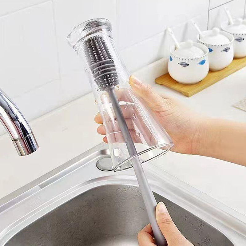 Cây chùi rửa bình, ly tách silicone 33.5cm thương hiệu KARINPIA