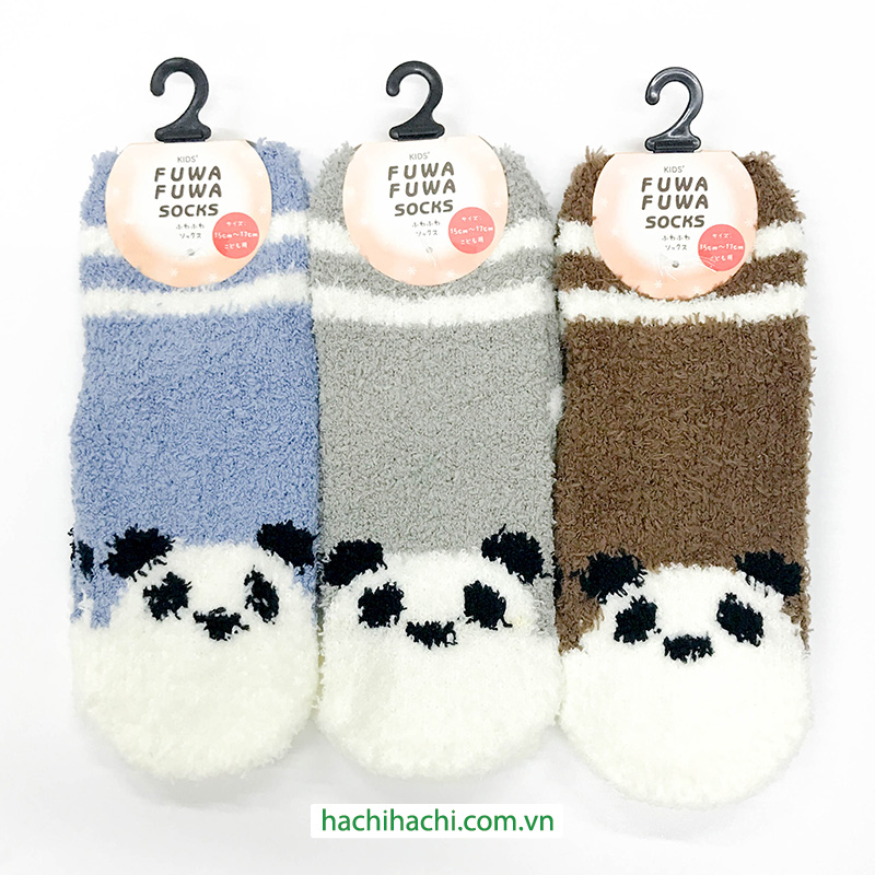 Vớ trẻ em lông mềm mịn hình Panda 15-17cm (Nhiều mẫu)-Giao mẫu ngẫu nhiên thương hiệu KARINPIA