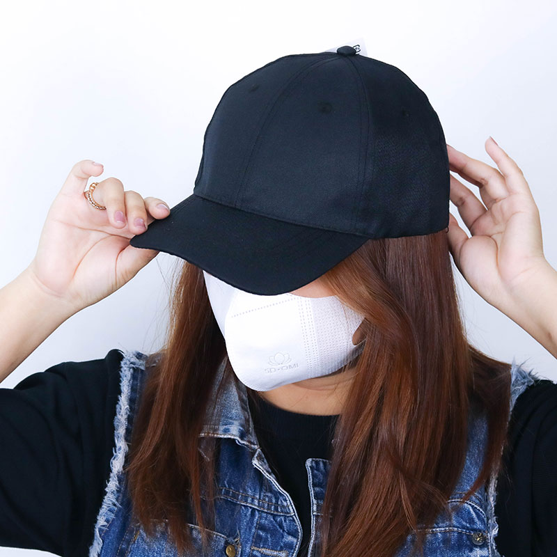 Nón lưỡi trai có ngăn đựng túi gel chườm mát Free size (Đen) thương hiệu KARINPIA