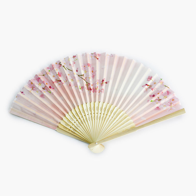 Quạt xếp 21cm hoa anh đào Sakura (Nhiều mẫu)-Giao mẫu ngẫu nhiên thương hiệu KARINPIA