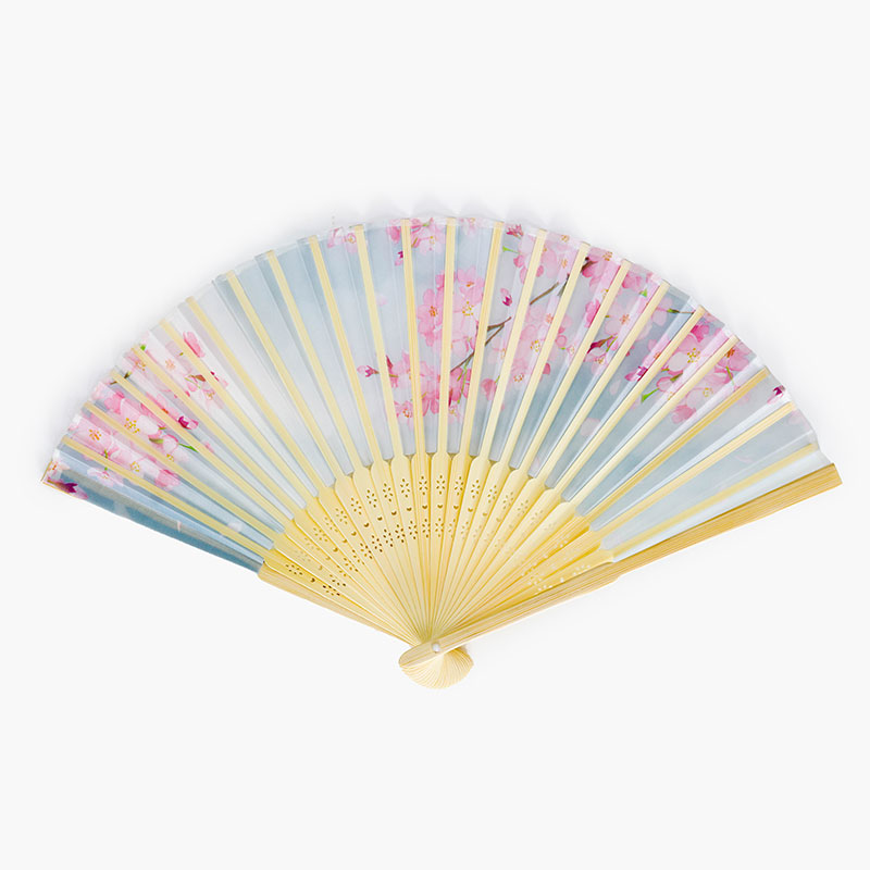 Quạt xếp 21cm hoa anh đào Sakura (Nhiều mẫu)-Giao mẫu ngẫu nhiên thương hiệu KARINPIA