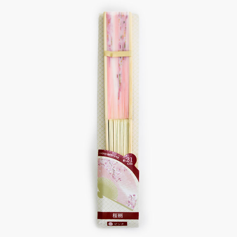 Quạt xếp 21cm hoa anh đào Sakura (Nhiều mẫu)-Giao mẫu ngẫu nhiên thương hiệu KARINPIA