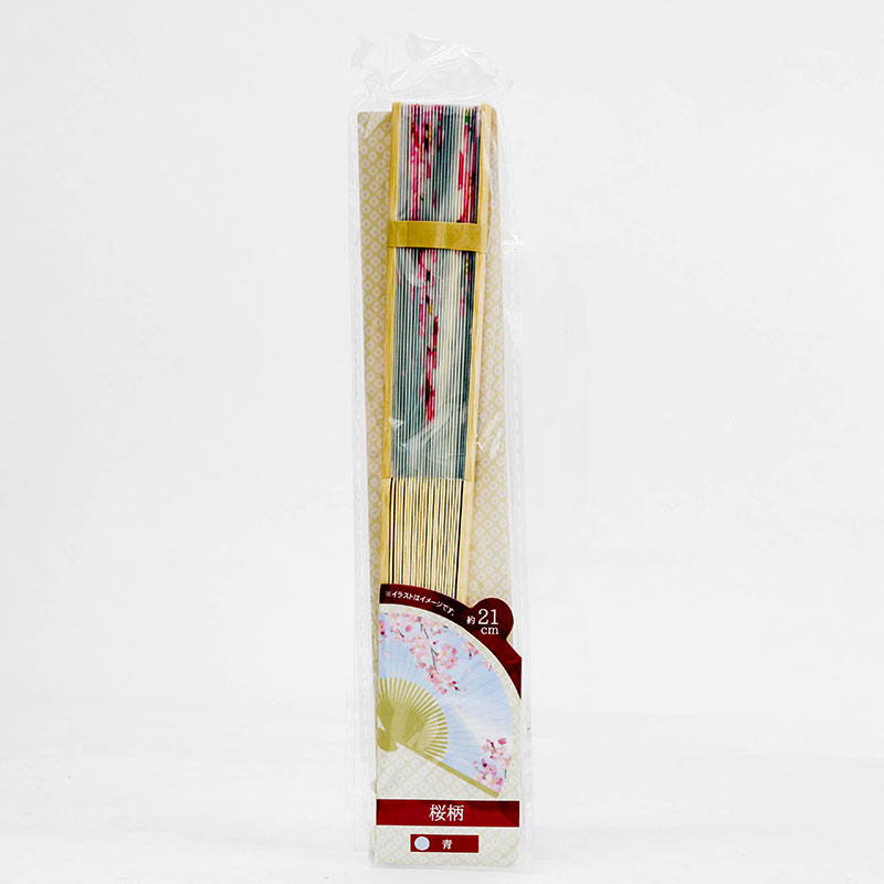 Quạt xếp 21cm hoa anh đào Sakura (Nhiều mẫu)-Giao mẫu ngẫu nhiên thương hiệu KARINPIA