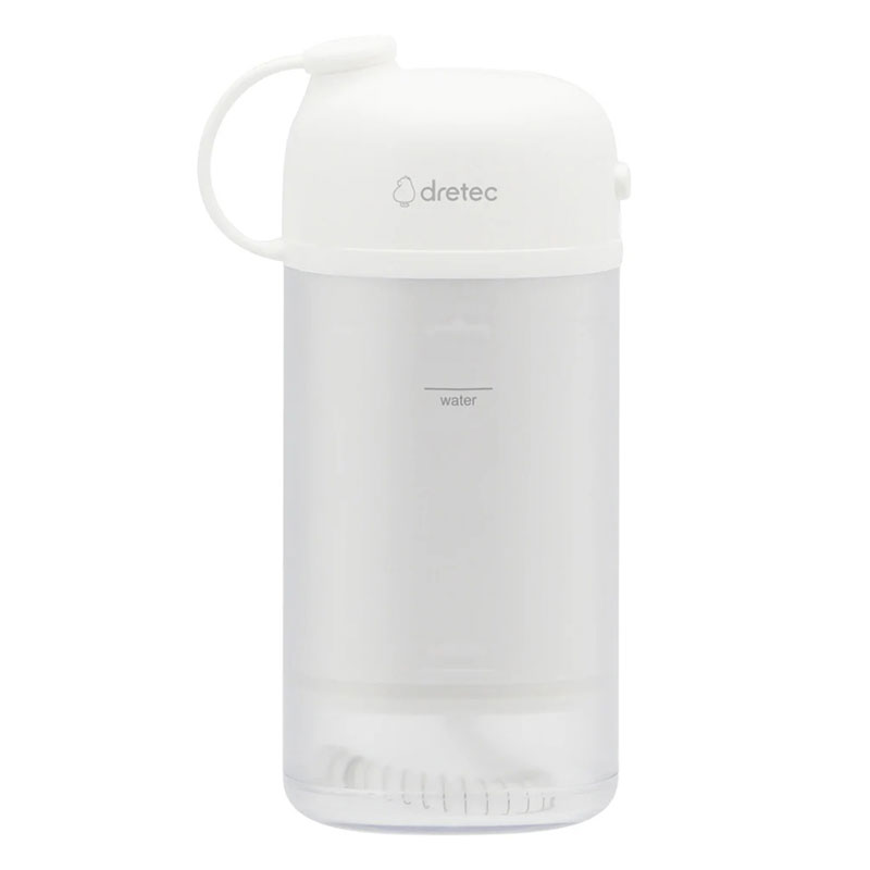 Tăm nước 3 chế độ gấp gọn sạc USB Type C Dretec Jetclean Smart FS-103WT 150ml (Trắng), Kèm 2 đầu vòi thương hiệu DRETEC