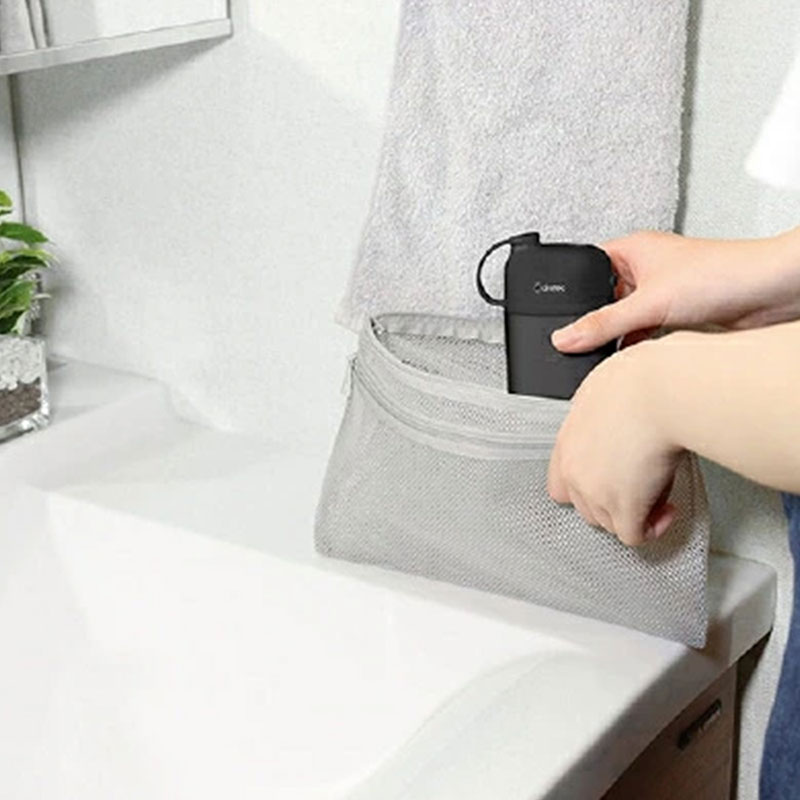 Tăm nước 3 chế độ gấp gọn sạc USB Type C Dretec Jetclean Smart  FS-103BK 150ml (Đen) thương hiệu DRETEC