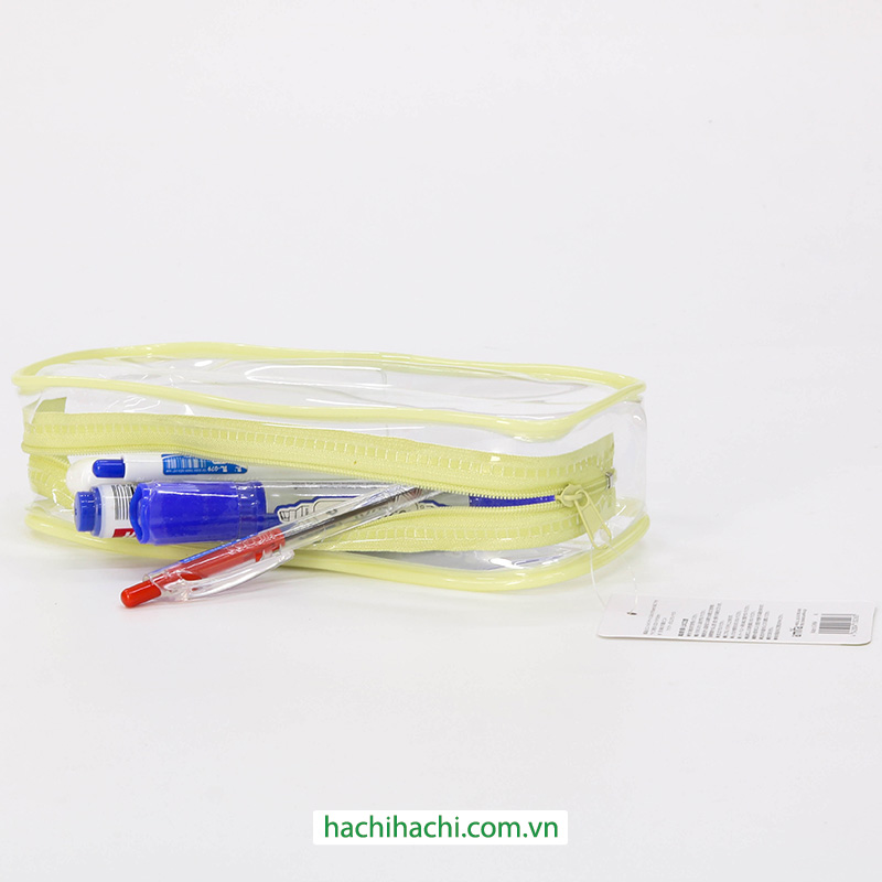 Túi đựng bút trong suốt 20.5x8.5cm (Nhiều mẫu)-Giao mẫu ngẫu nhiên thương hiệu AMIFA