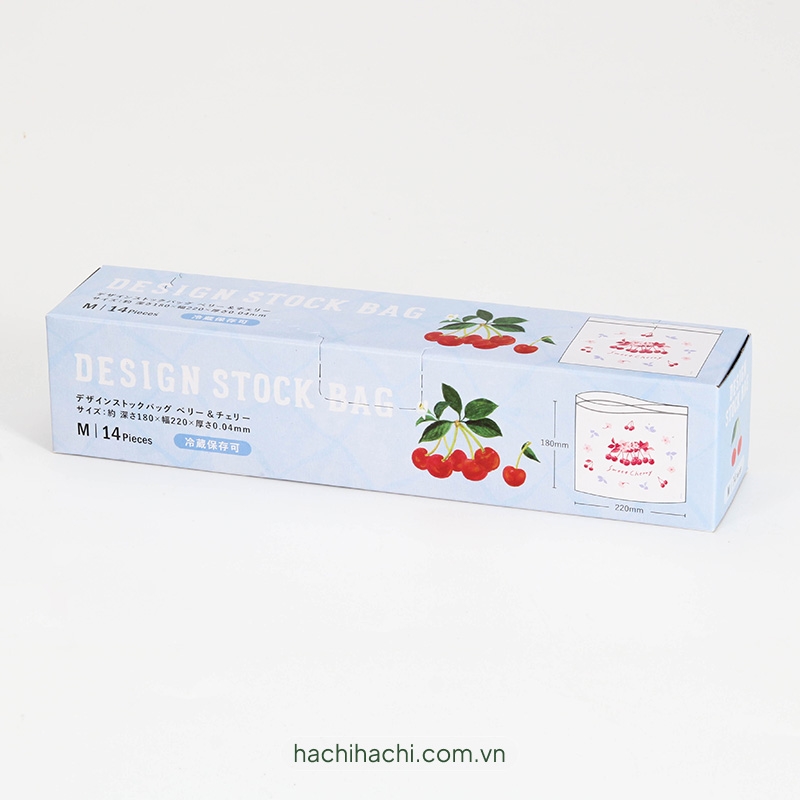 Túi zip đựng thực phẩm 22x18cm 14 cái (Nhiều mẫu)-Giao mẫu ngẫu nhiên thương hiệu AMIFA