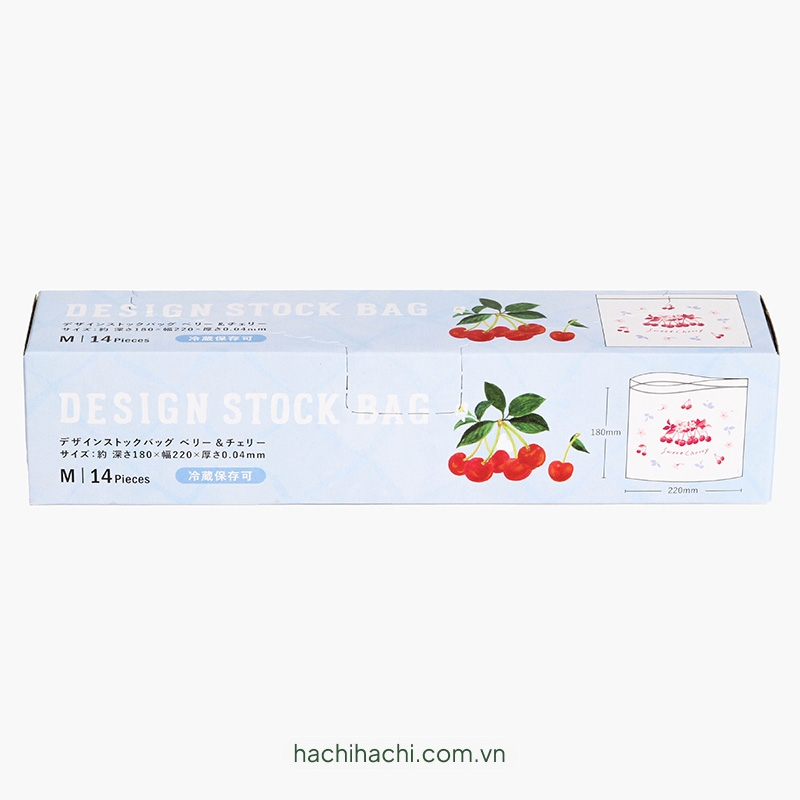 Túi zip đựng thực phẩm 22x18cm 14 cái (Nhiều mẫu)-Giao mẫu ngẫu nhiên thương hiệu AMIFA