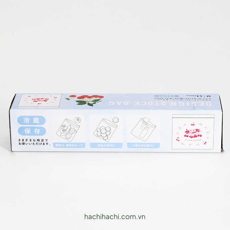 Túi zip đựng thực phẩm 22x18cm 14 cái (Nhiều mẫu)-Giao mẫu ngẫu nhiên thương hiệu AMIFA