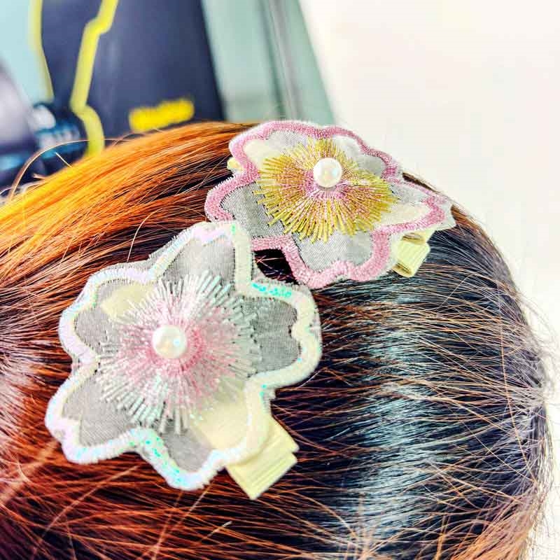 Kẹp tóc hoa Sakura 2 cái thương hiệu AMIFA
