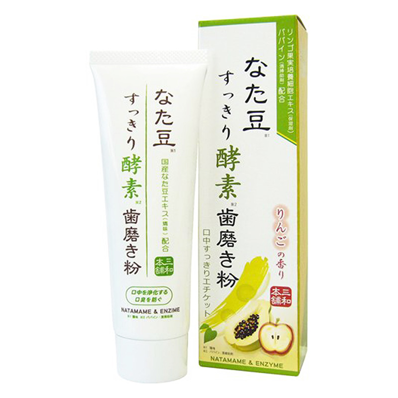 Kem đánh răng Nhật Bản enzyme thực vật Natamame trắng răng thơm miệng 140g thương hiệu 