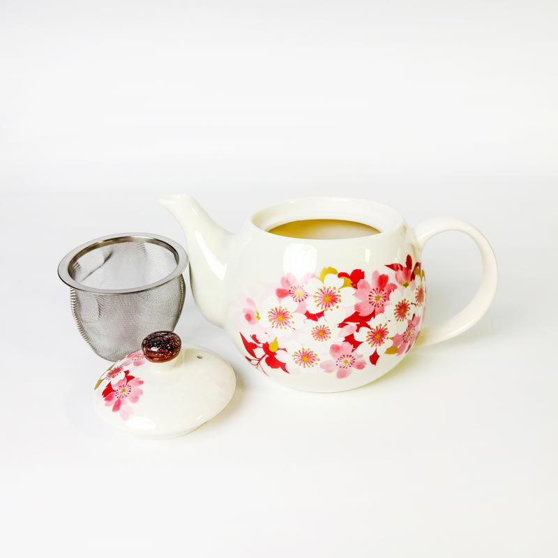Bộ bình, ly gốm Nhật Bản (Hoa Sakura) thương hiệu 