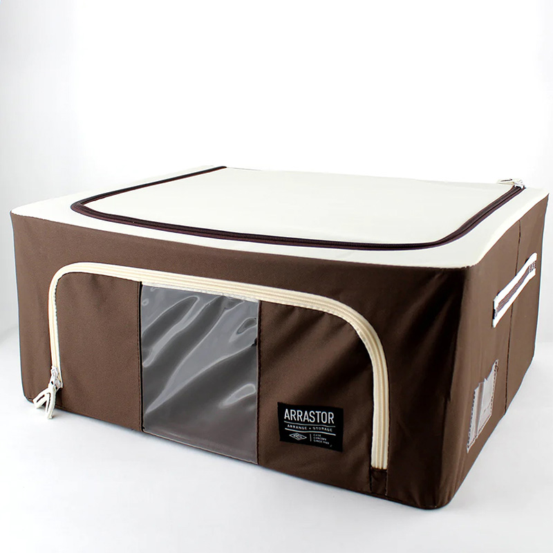 Hộp đựng quần áo gấp gọn 50x40cm Có cửa sổ (Nhiều mẫu)-Giao mẫu ngẫu nhiên thương hiệu WATTS