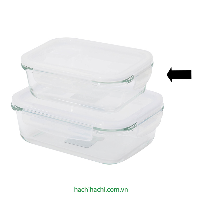 Hộp thủy tinh chịu nhiệt khóa chặt 620ml thương hiệu TAKEDA