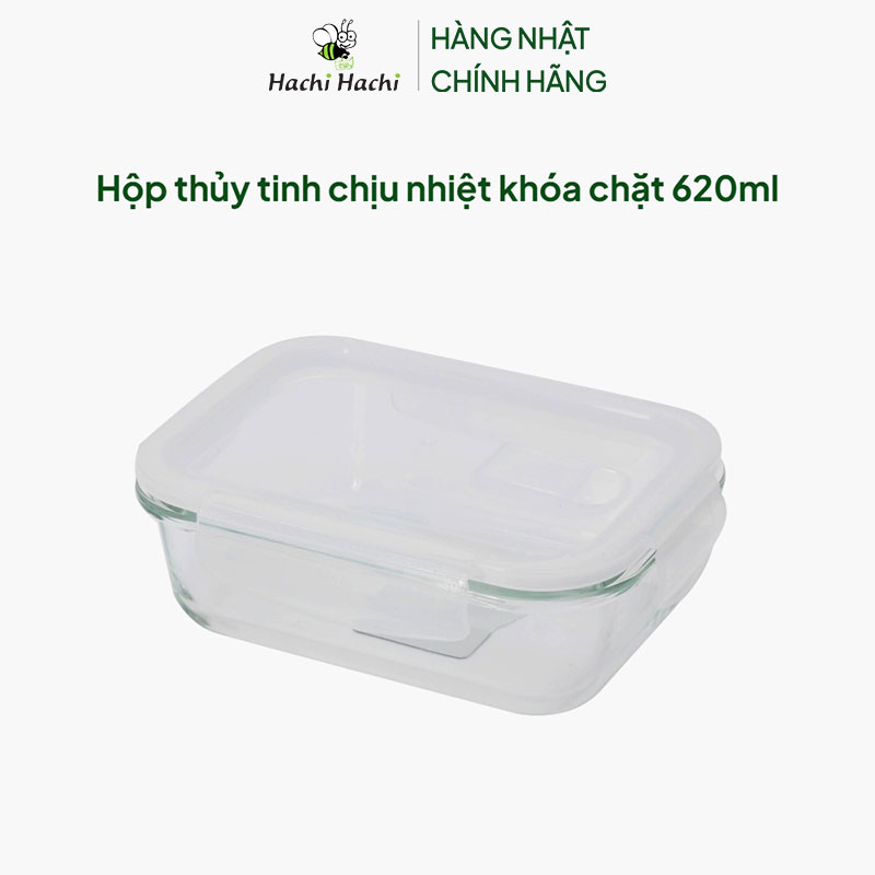 Hộp thủy tinh chịu nhiệt khóa chặt 620ml thương hiệu TAKEDA