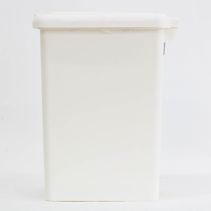 Thùng rác nắp bật & đạp chân 2WAY cao cấp 10L (Ivory) thương hiệu TAKEDA