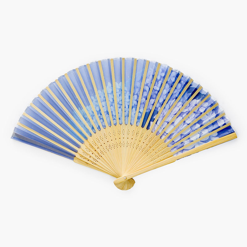 Quạt xếp 21cm hoa cẩm tú cầu (Nhiều mẫu)-Giao mẫu ngẫu nhiên thương hiệu TAKEDA