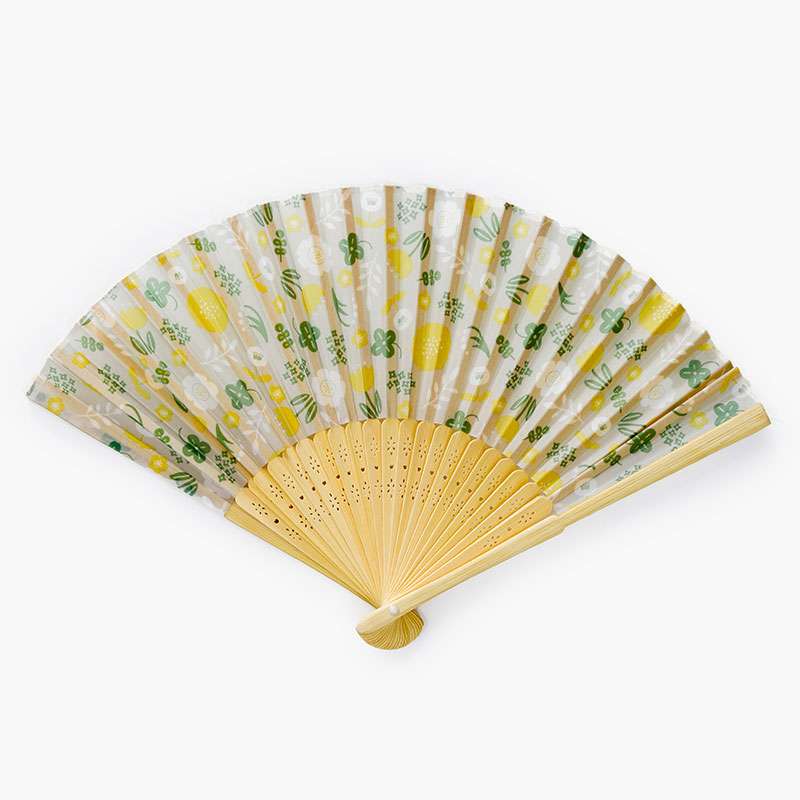 Quạt xếp 21cm hoa nhỏ Bắc Âu (Nhiều mẫu)-Giao mẫu ngẫu nhiên thương hiệu TAKEDA