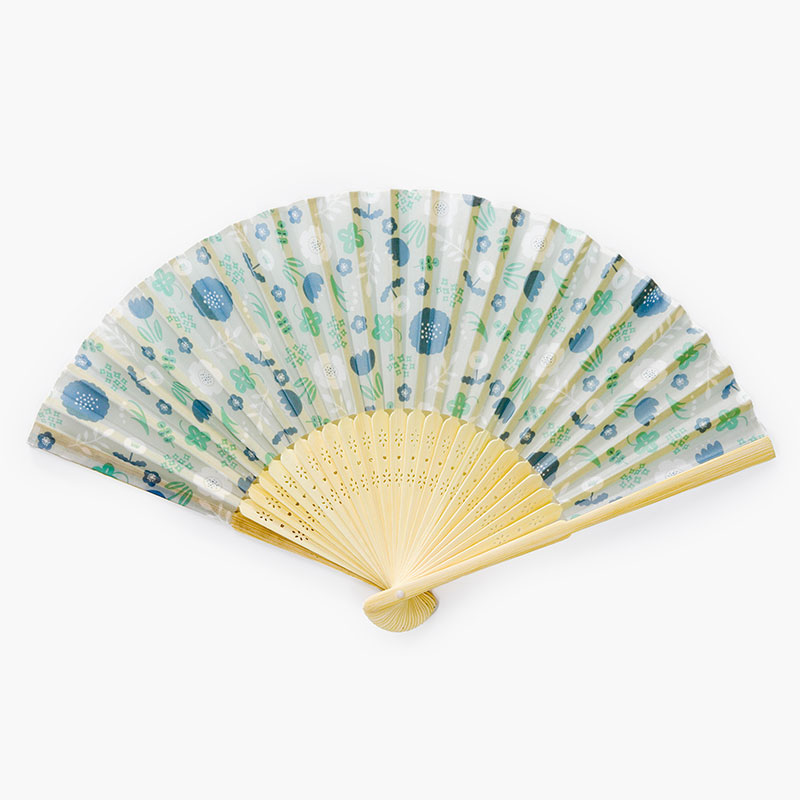 Quạt xếp 21cm hoa nhỏ Bắc Âu (Nhiều mẫu)-Giao mẫu ngẫu nhiên thương hiệu TAKEDA