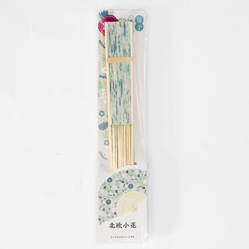 Quạt xếp 21cm hoa nhỏ Bắc Âu (Nhiều mẫu)-Giao mẫu ngẫu nhiên thương hiệu TAKEDA