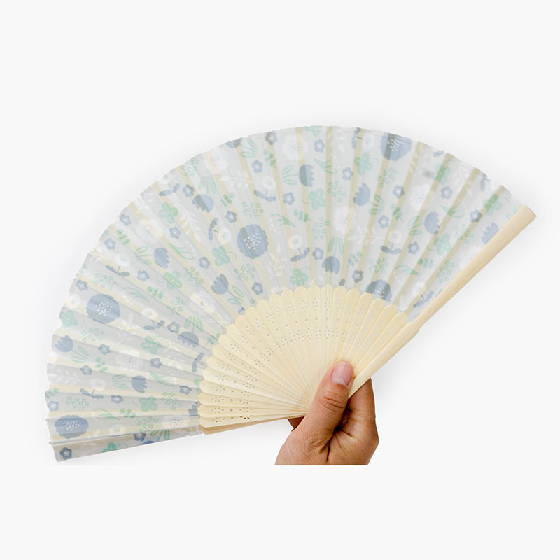 Quạt xếp 21cm hoa nhỏ Bắc Âu (Nhiều mẫu)-Giao mẫu ngẫu nhiên thương hiệu TAKEDA