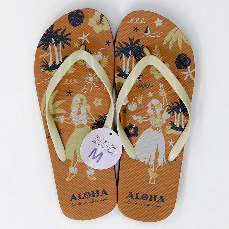 Dép tông, Dép kẹp xỏ ngón họa tiết Aloha 24cm (Nhiều mẫu)-Giao mẫu ngẫu nhiên thương hiệu TAKEDA