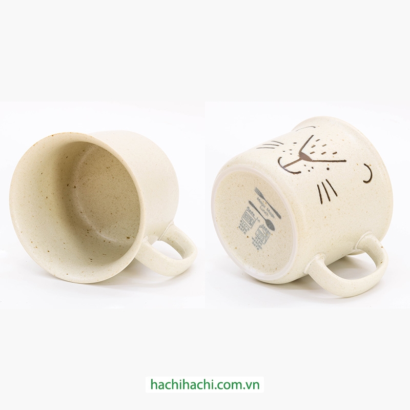 Ly sứ Nhật Bản 300ml Sư tử, dùng được lò vi sóng thương hiệu 