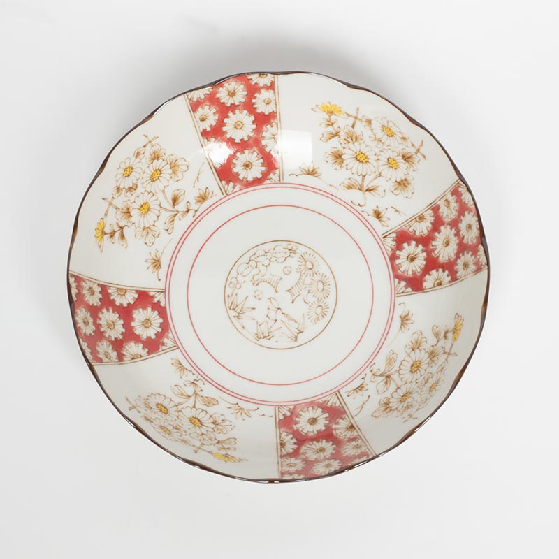 Đĩa sứ Nhật Bản 20.5cm sâu lòng, đĩa gốm sứ nông lòng, cạn lòng, dùng được lò vi sóng thương hiệu 