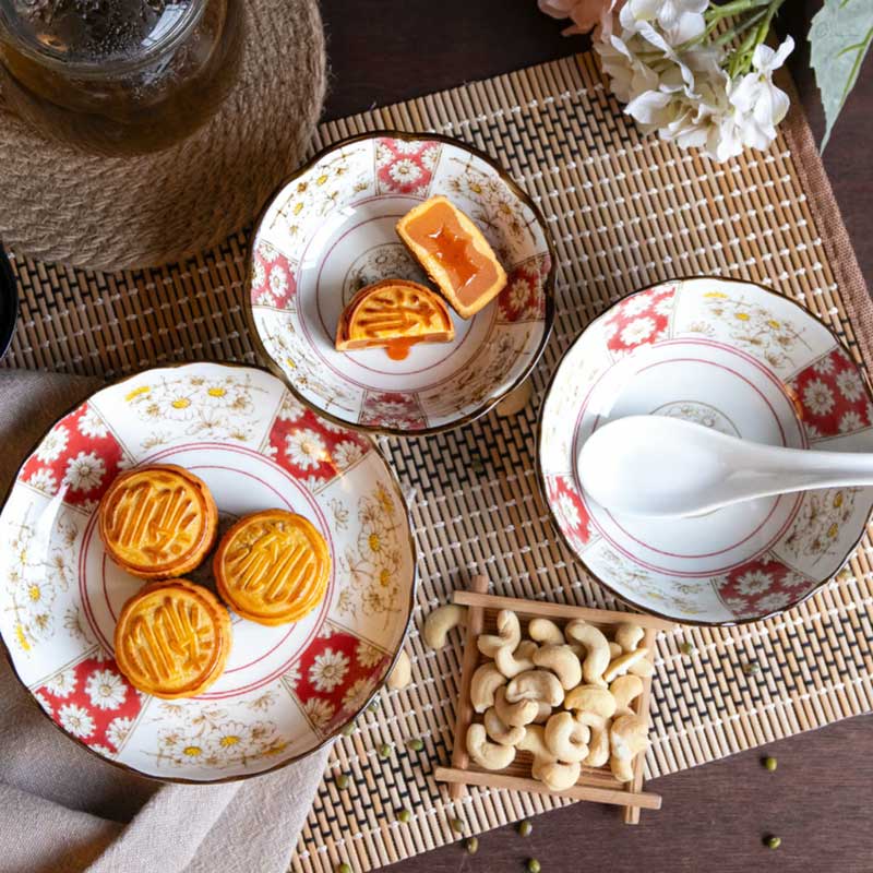 Đĩa sứ Nhật Bản 20.5cm sâu lòng, đĩa gốm sứ nông lòng, cạn lòng, dùng được lò vi sóng thương hiệu 