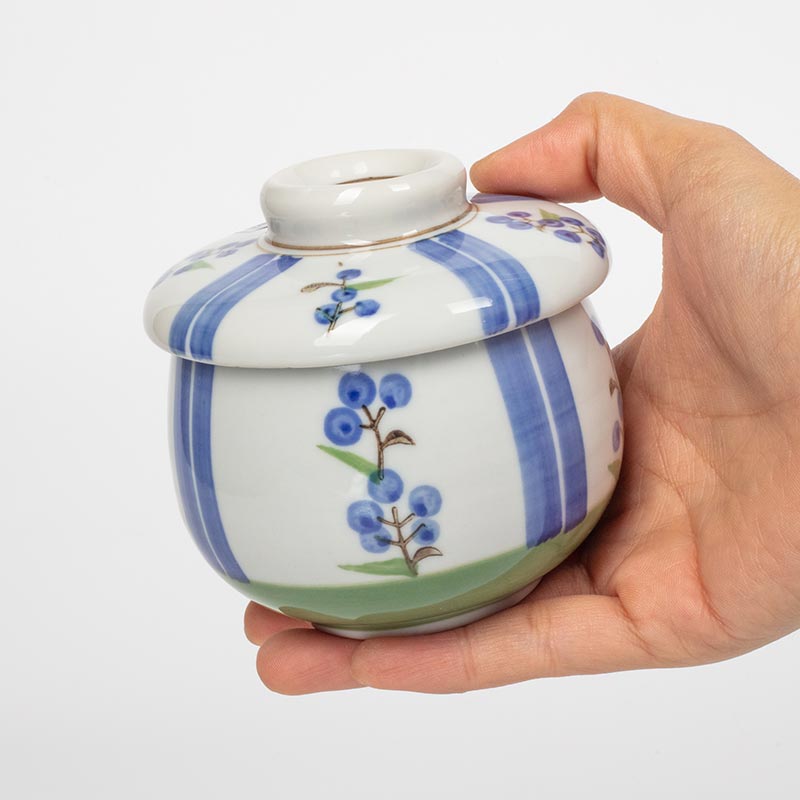 Chén bát gốm làm trứng hấp Chawanmushi 8.2cm, dùng được lò vi sóng thương hiệu LIVING