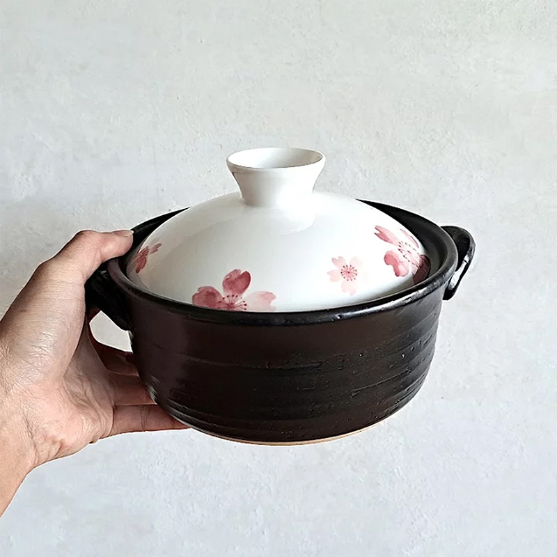 Nồi gốm dùng được bếp từ 18cm thương hiệu LIVING