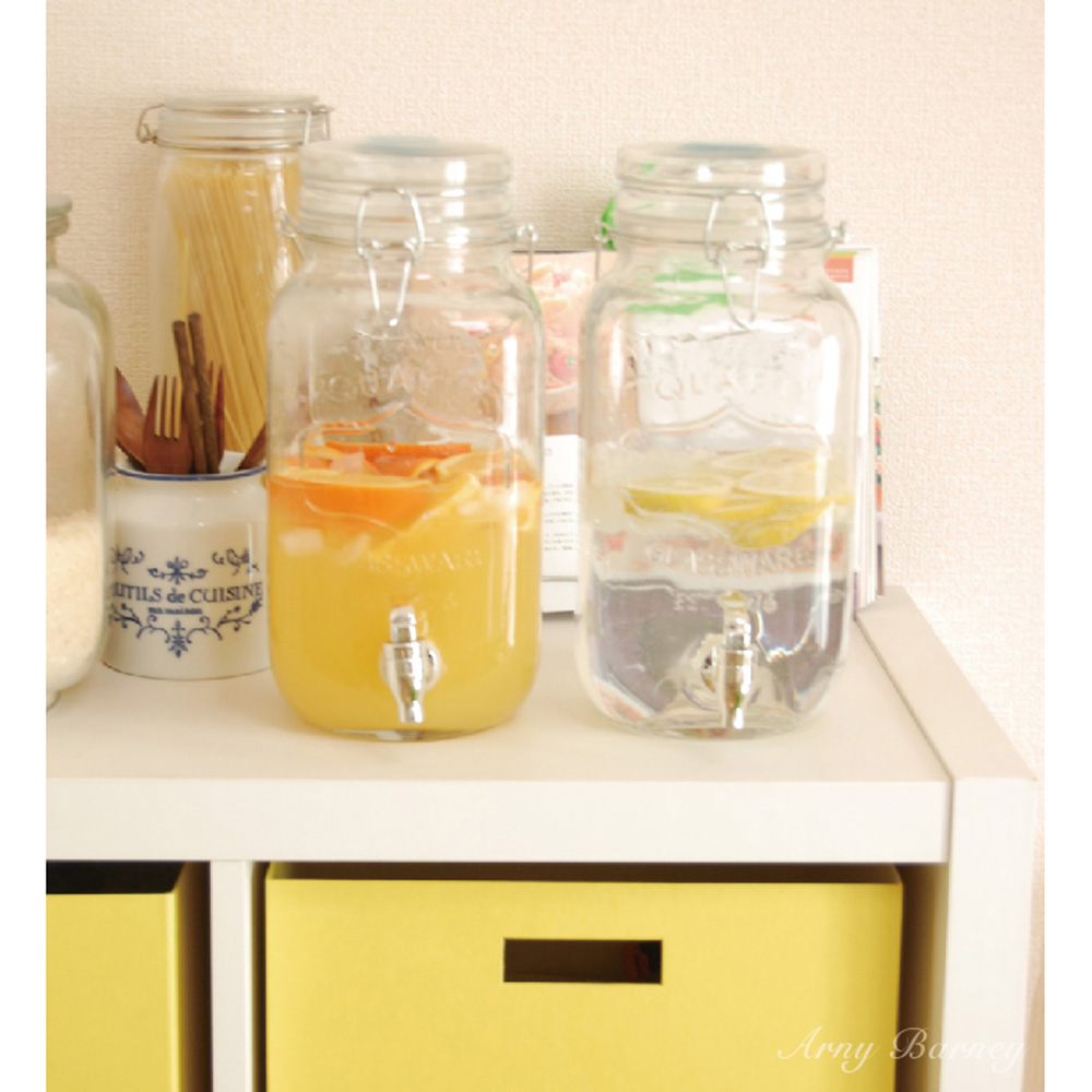 Hũ thủy tinh Living có vòi 4L  thương hiệu LIVING