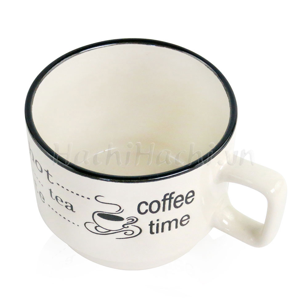 Ca, cốc, ly gốm 300ml có quai thương hiệu LIVING