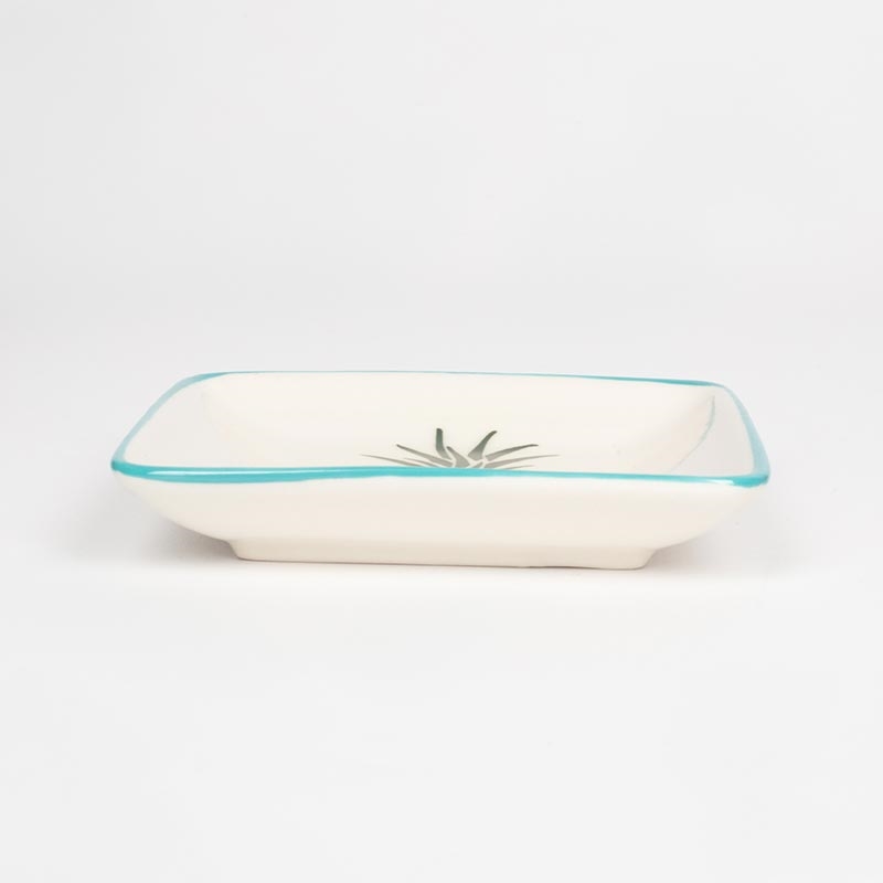 Đĩa gốm Living 10.8x10.8cm hình quả thơm thương hiệu LIVING